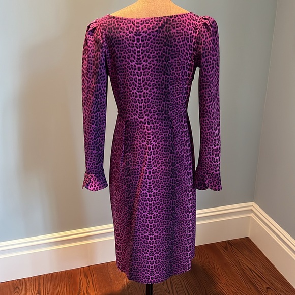Chiara Boni Purple Animal Print Midi Dress - Picture 5 of 8